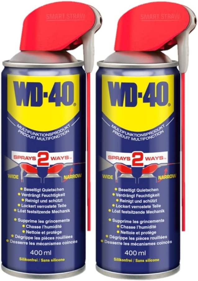 WD40 Doppelpack Smart Straw Multifunktions&ouml;l Rostl&ouml;ser 2x400ml Reinigen Sch&uuml;tzen