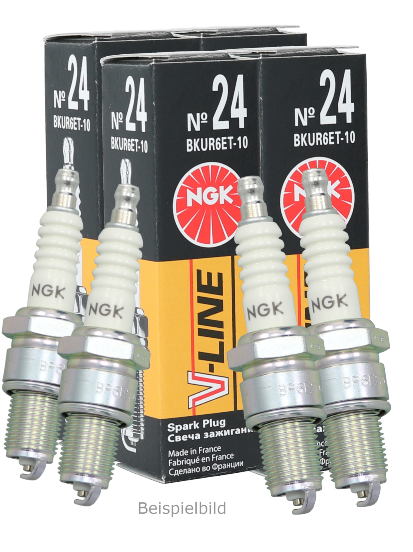 4x VLINE28 NGK Z&uuml;ndkerze Order-Nr. 4856 DACIA SANDERO