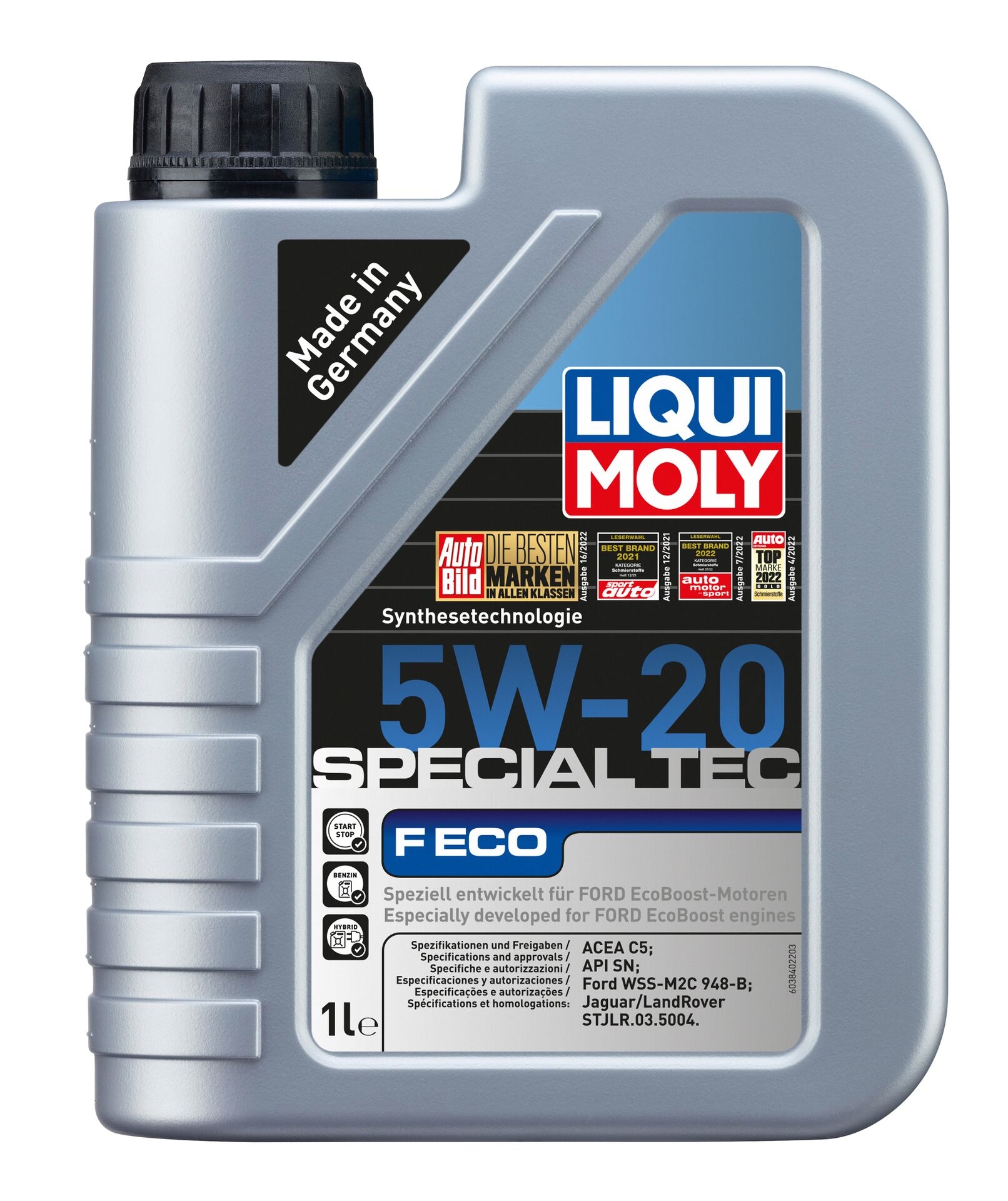 Liqui Moly 1x LM3840 1l Leichtlauf Motor&ouml;l Special Tec F ECO 5W-20