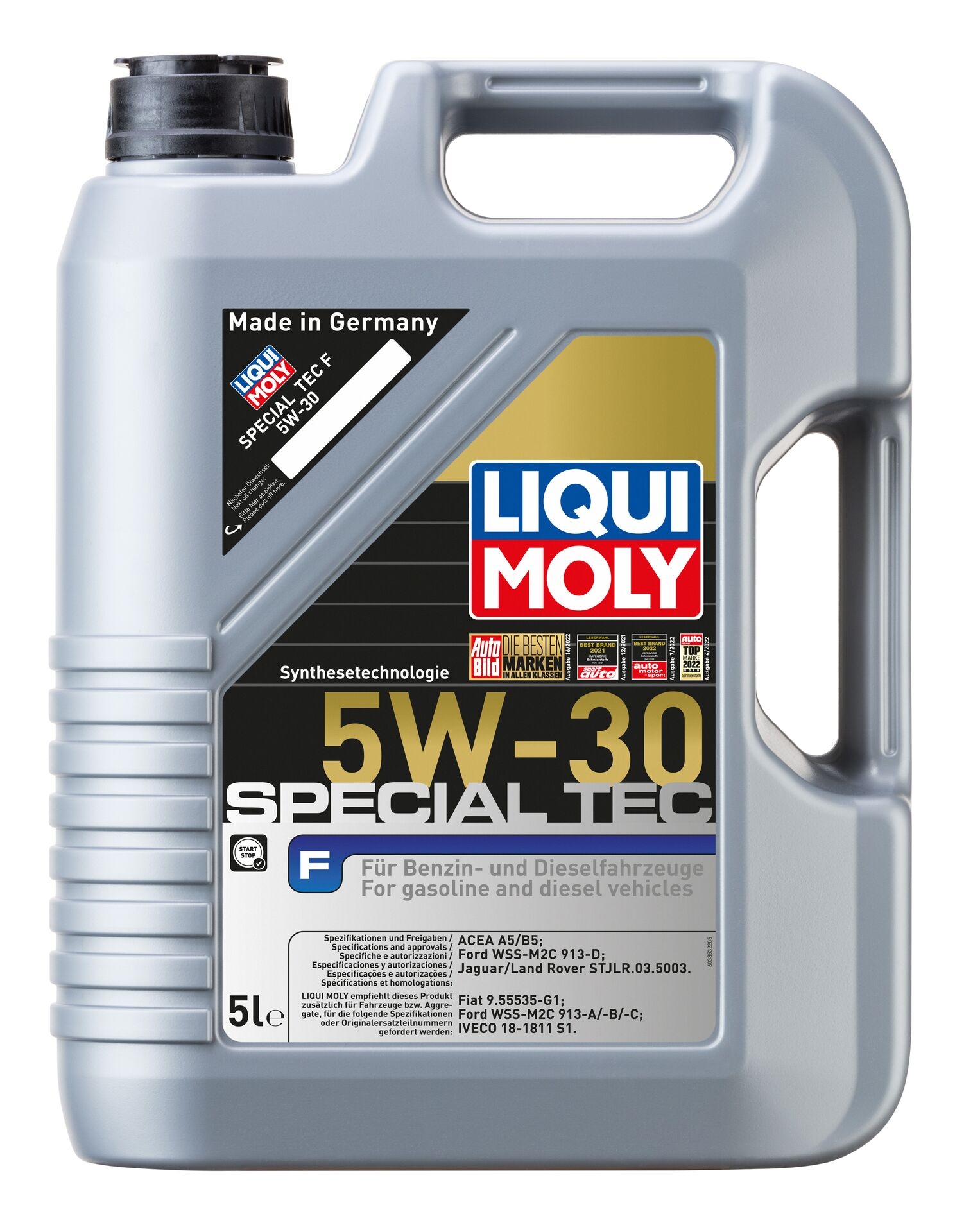 Liqui Moly 1x LM3853 5l Leichtlauf Motor&ouml;l Special Tec F 5W-30