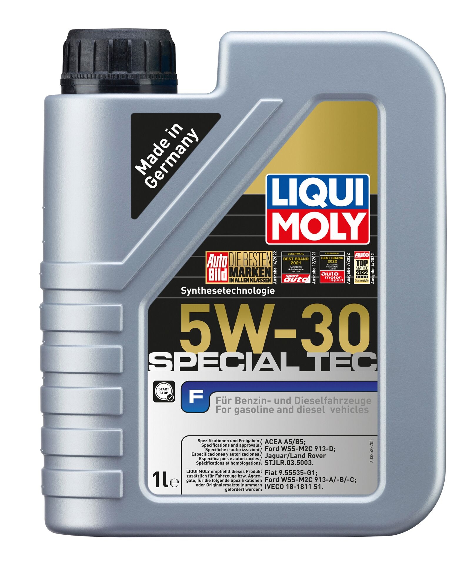 Liqui Moly 1x LM3852 1l Leichtlauf Motor&ouml;l Special Tec F 5W-30