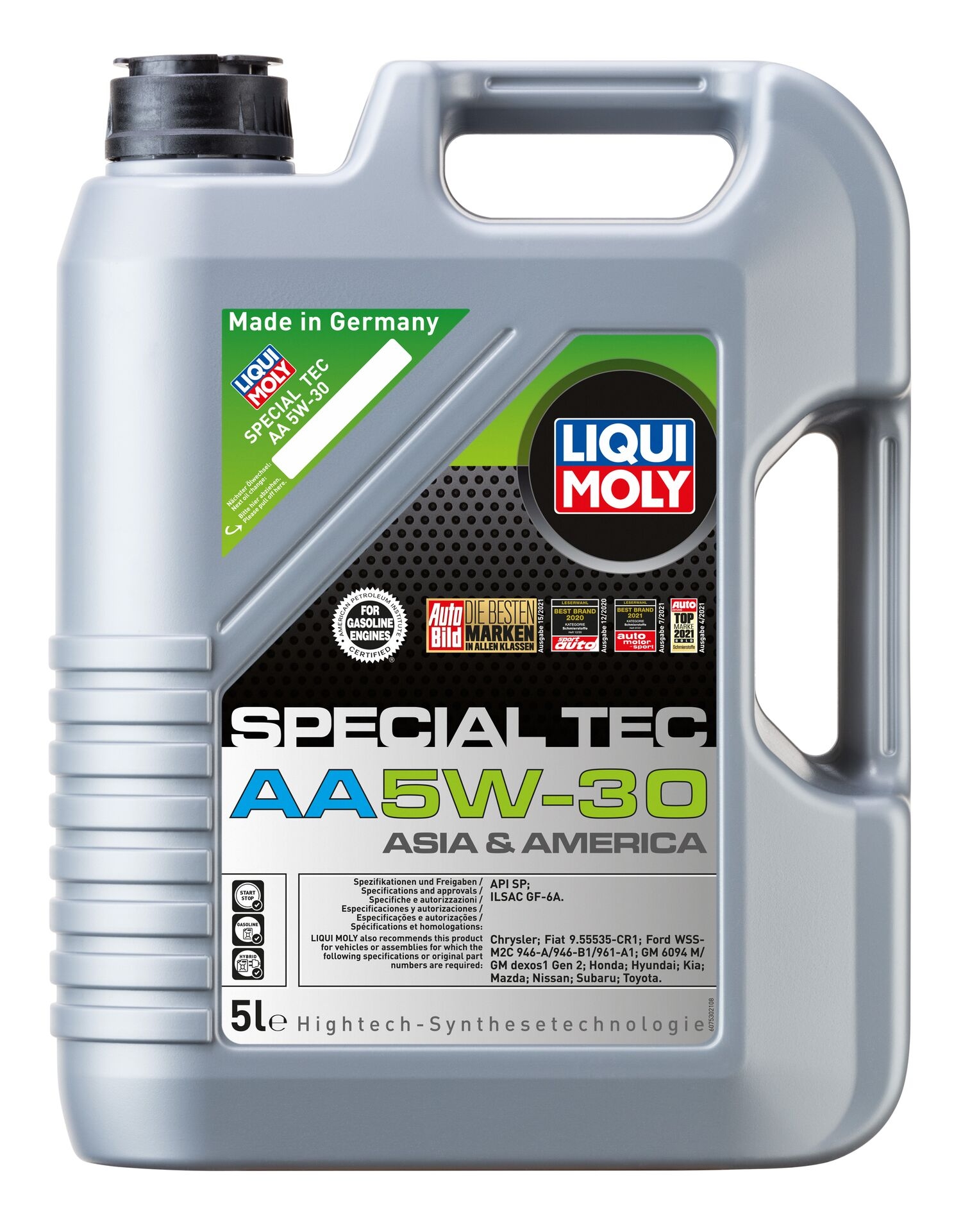 Liqui Moly 1x LM20954 5l Motoren&ouml;l Asia & America Benzin Special Tec AA 5W-30