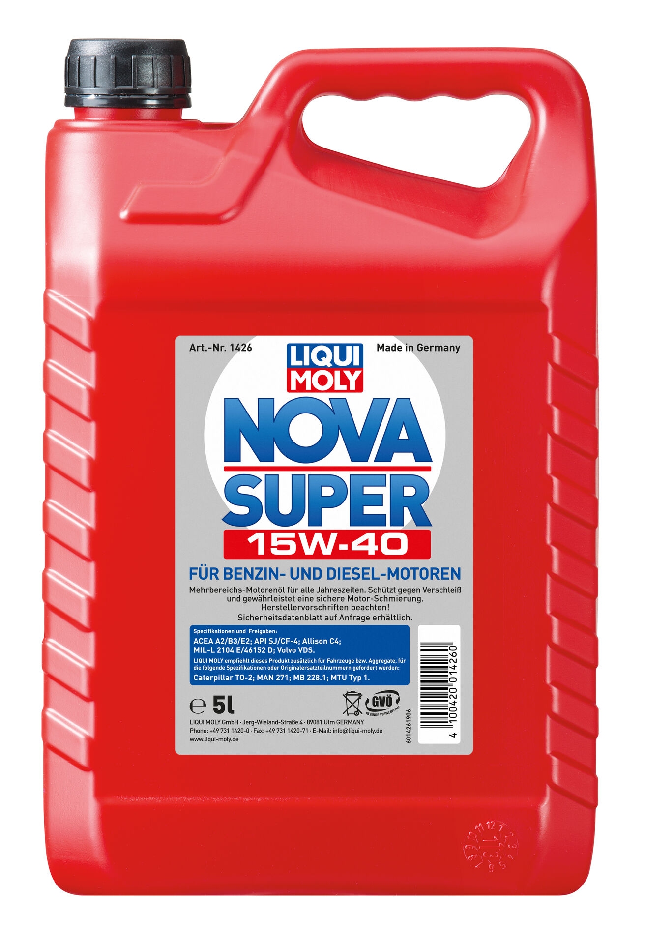 Liqui Moly 1x LM1426 20l Nova Super 15W-40 Motor&ouml;l