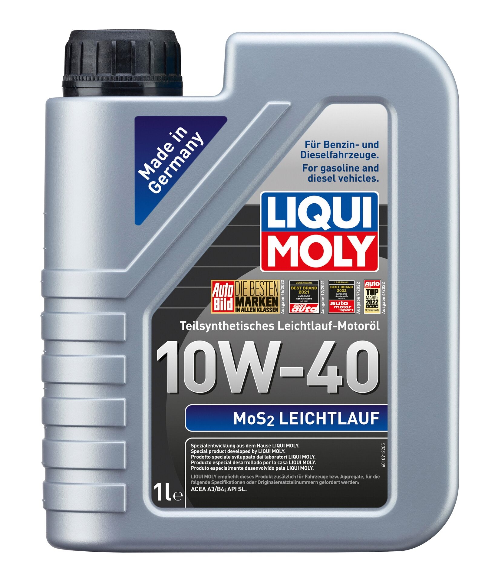 Liqui Moly 1x LM1091 1l MoS2 Leichtlauf 10W-40