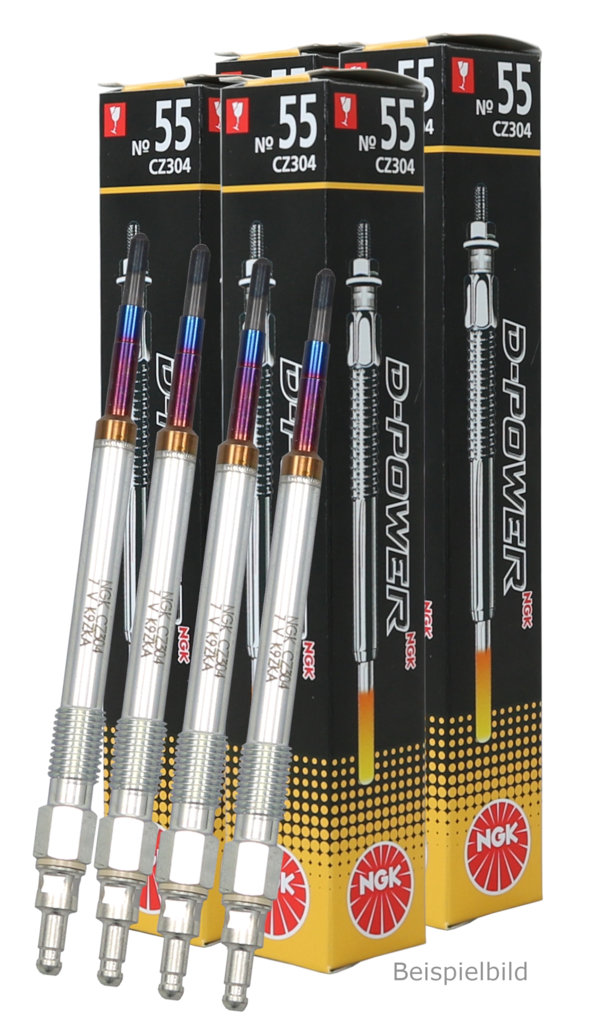 4x DP40 NGK Gl&uuml;hkerze Order-Nr. 1684 FORD FOCUS C-MAX