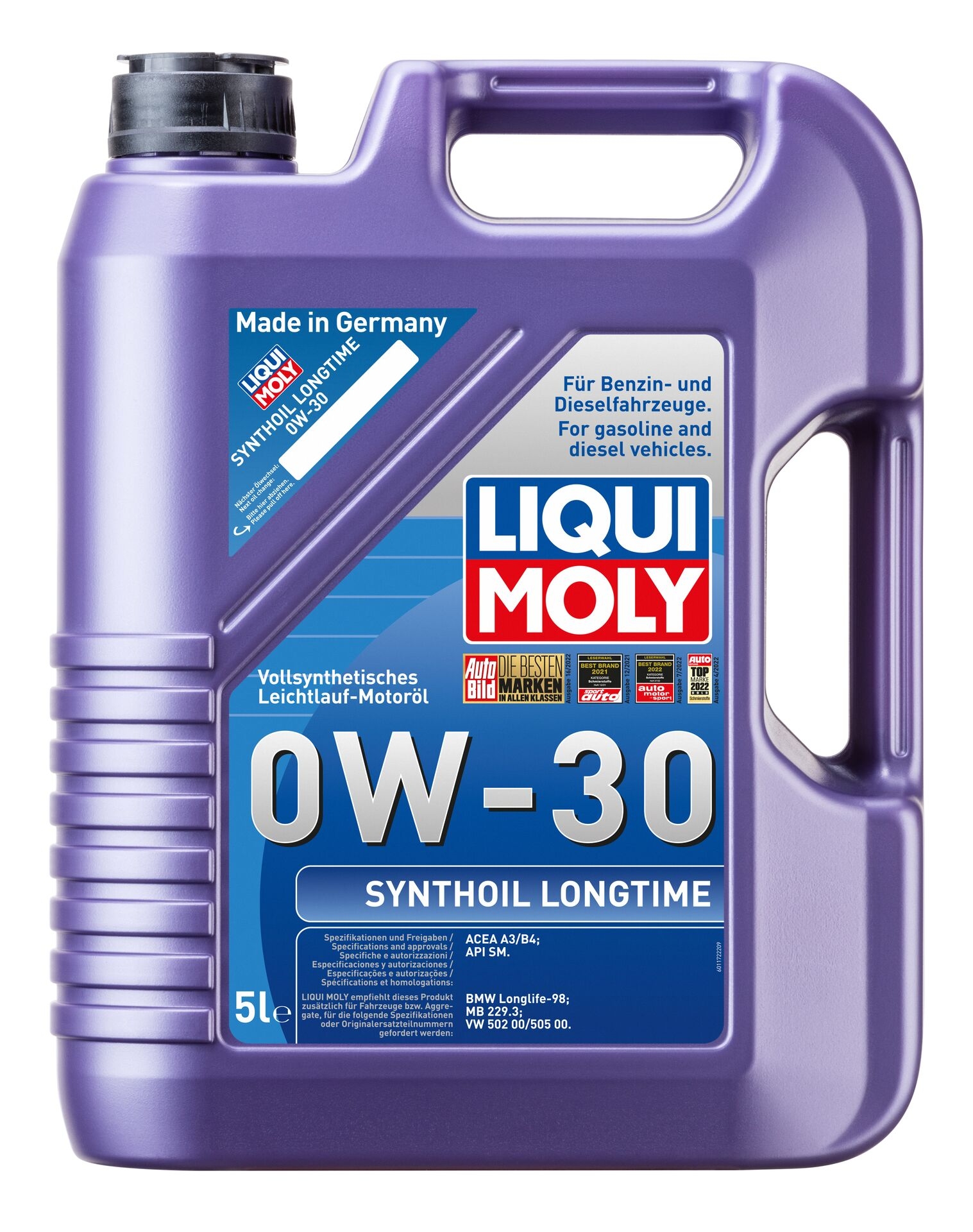 Liqui Moly 1x LM1172 5l Synthoil Longtime 0W-30 Leichtlauf Motoren&ouml;l