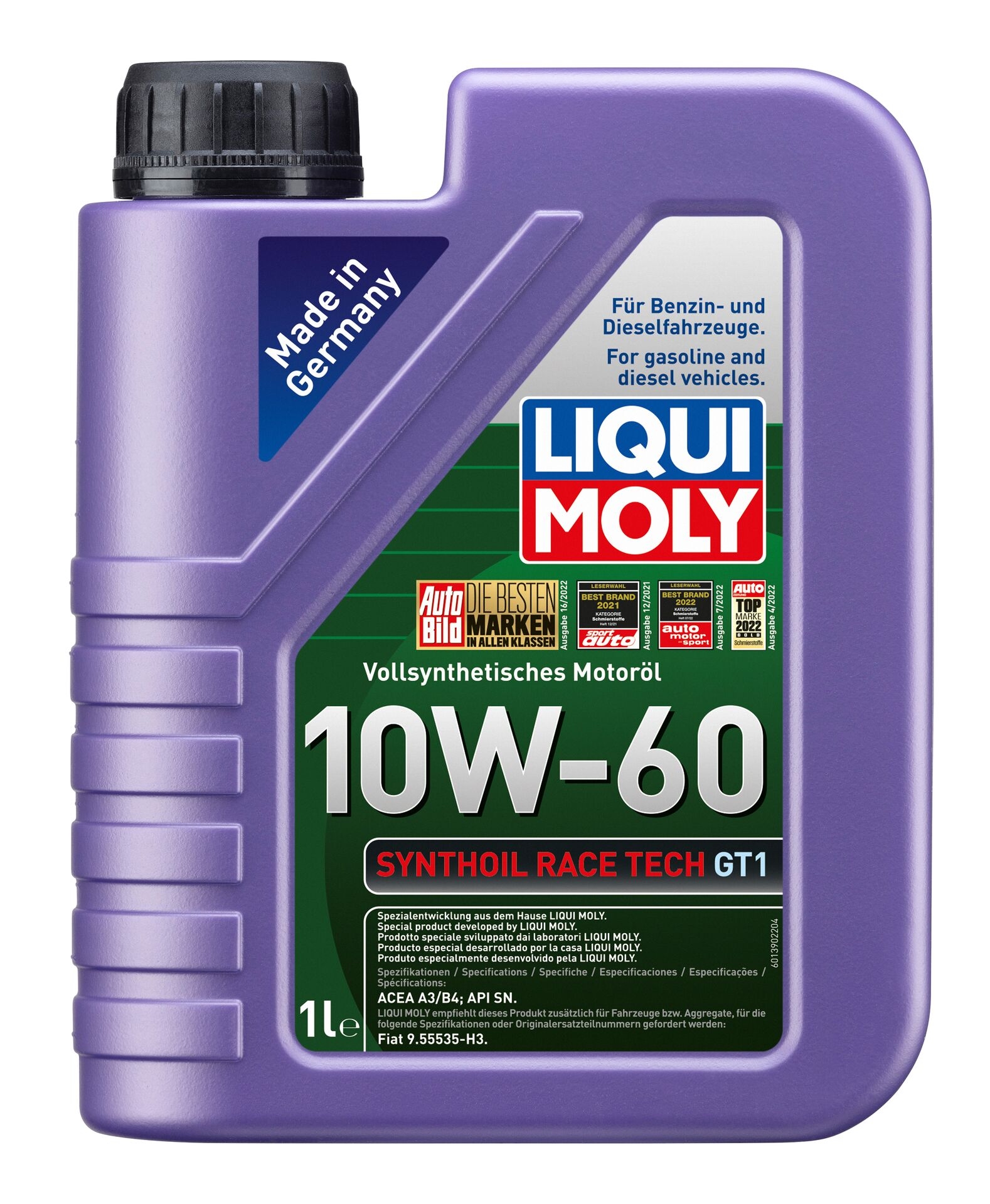 Liqui Moly 1x LM1390 1l synthetisches Motor&ouml;l Synthoil Race Tech GT1 10W-60