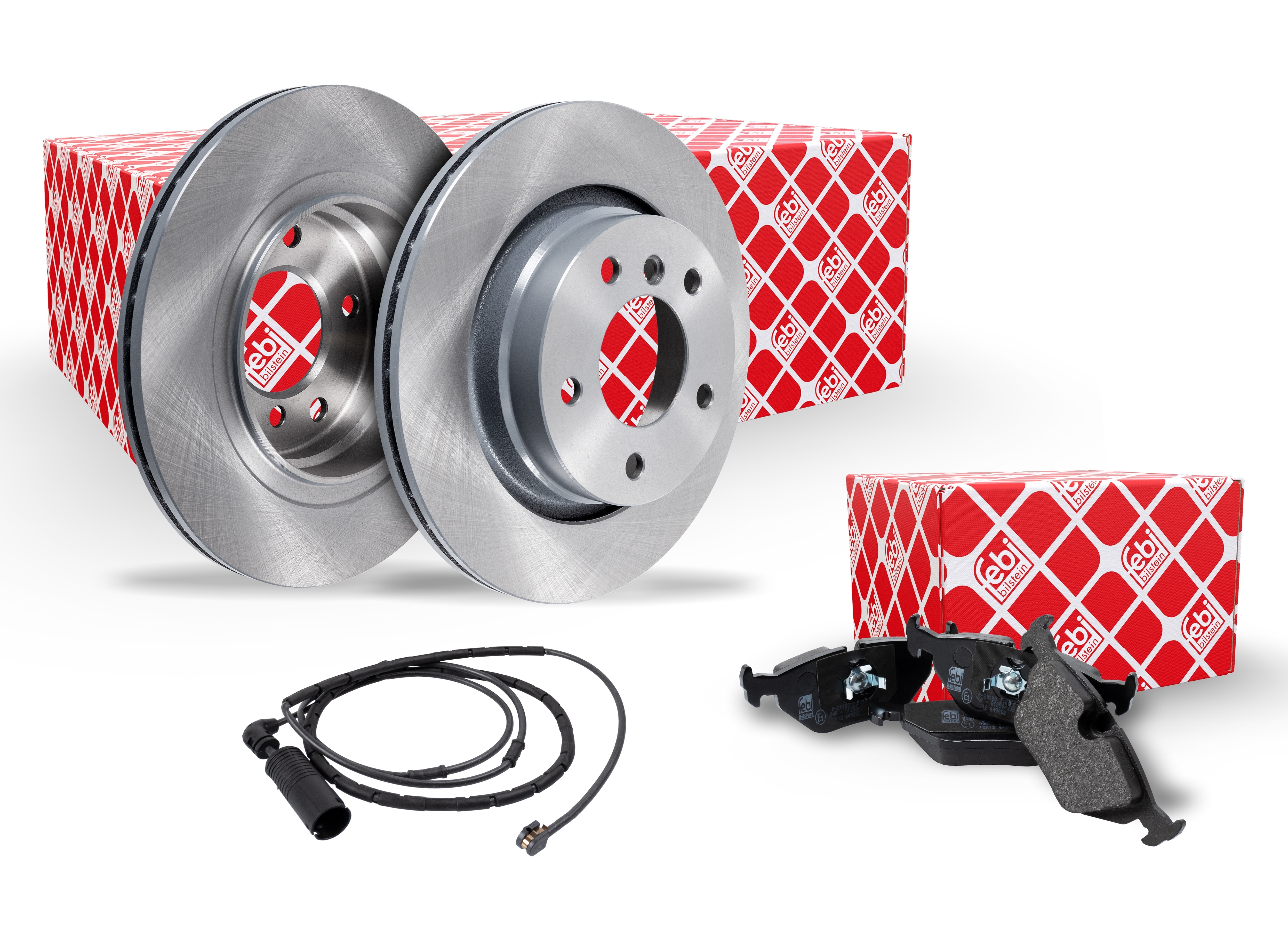 Febi Bilstein Bremsenset Bremsscheiben + Bremsbel&auml;ge vorne f&uuml;r BMW 3 E90