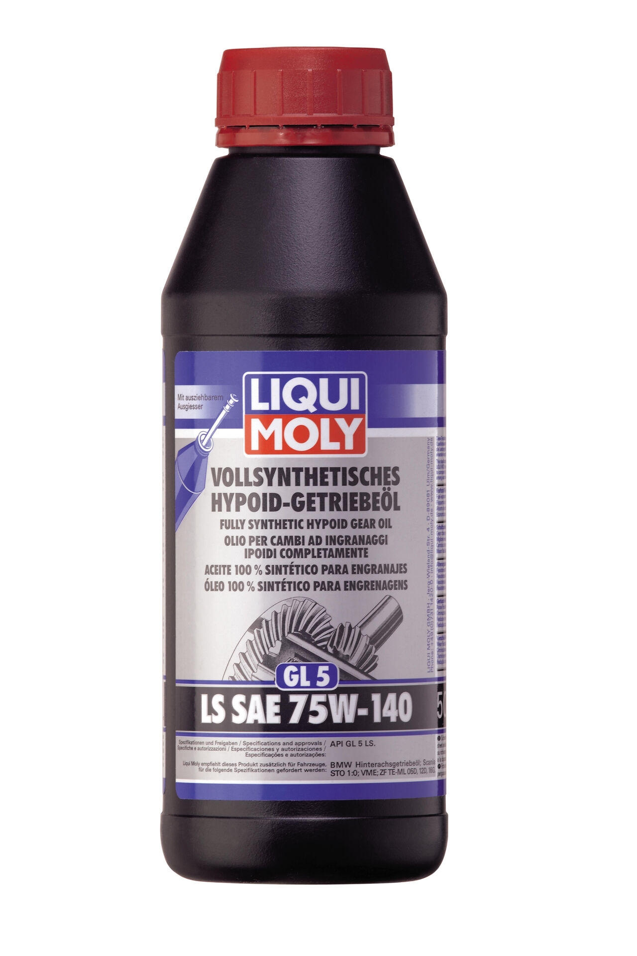 Liqui Moly 1x LM20042 500ml Vollsynthetisches Hypoid-Getriebe&ouml;l (GL5) LS SAE 75W-140