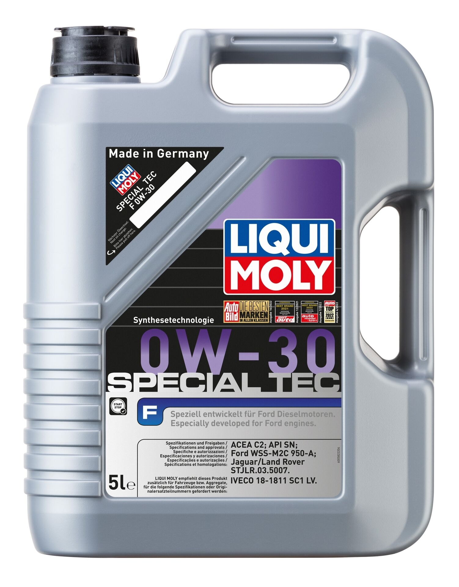 Liqui Moly 1x LM20723 5l Special Tec F Motor&ouml;l 0W-30 5 l