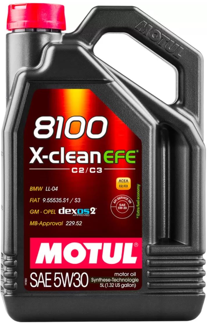 Motul Deutschland GmbH 109456 Motor&ouml;l 8100 X-CLEAN EFE 5W-30 5L