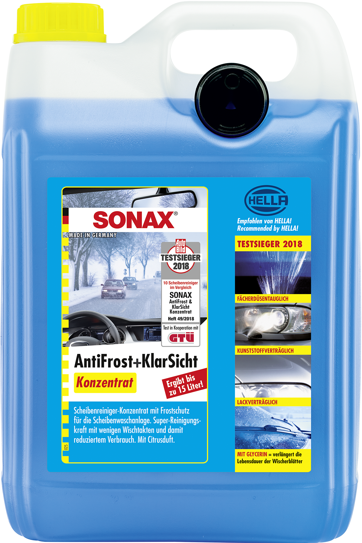SONAX 03325050 AntiFrost+Klarsicht Konzentrat Citrus 1x5l