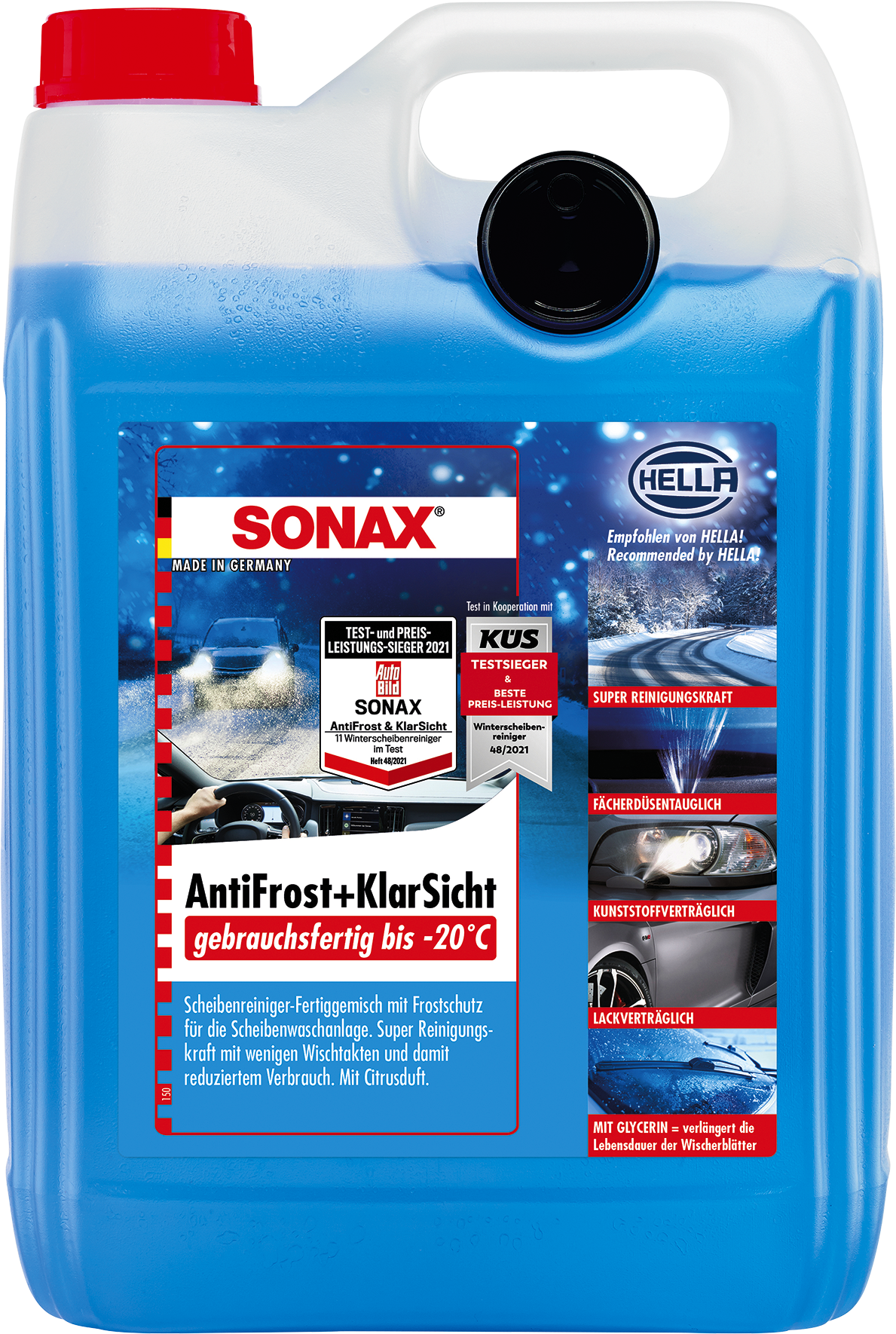 SONAX 03325000 Antifrost+Klarsicht bis -20 &deg;C Citrus 1x5l