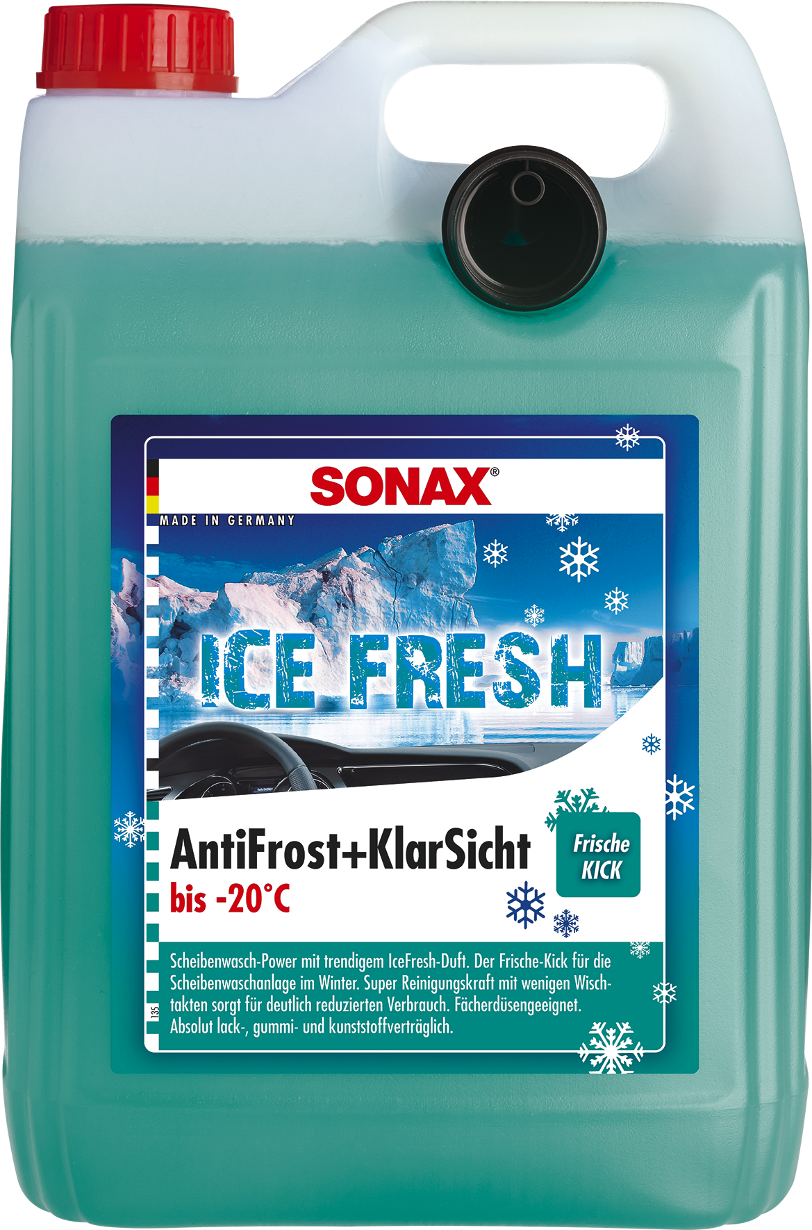 SONAX 01335410 Antifrost+KlarSicht bis -20 &deg;C Ice-fresh 1x5l