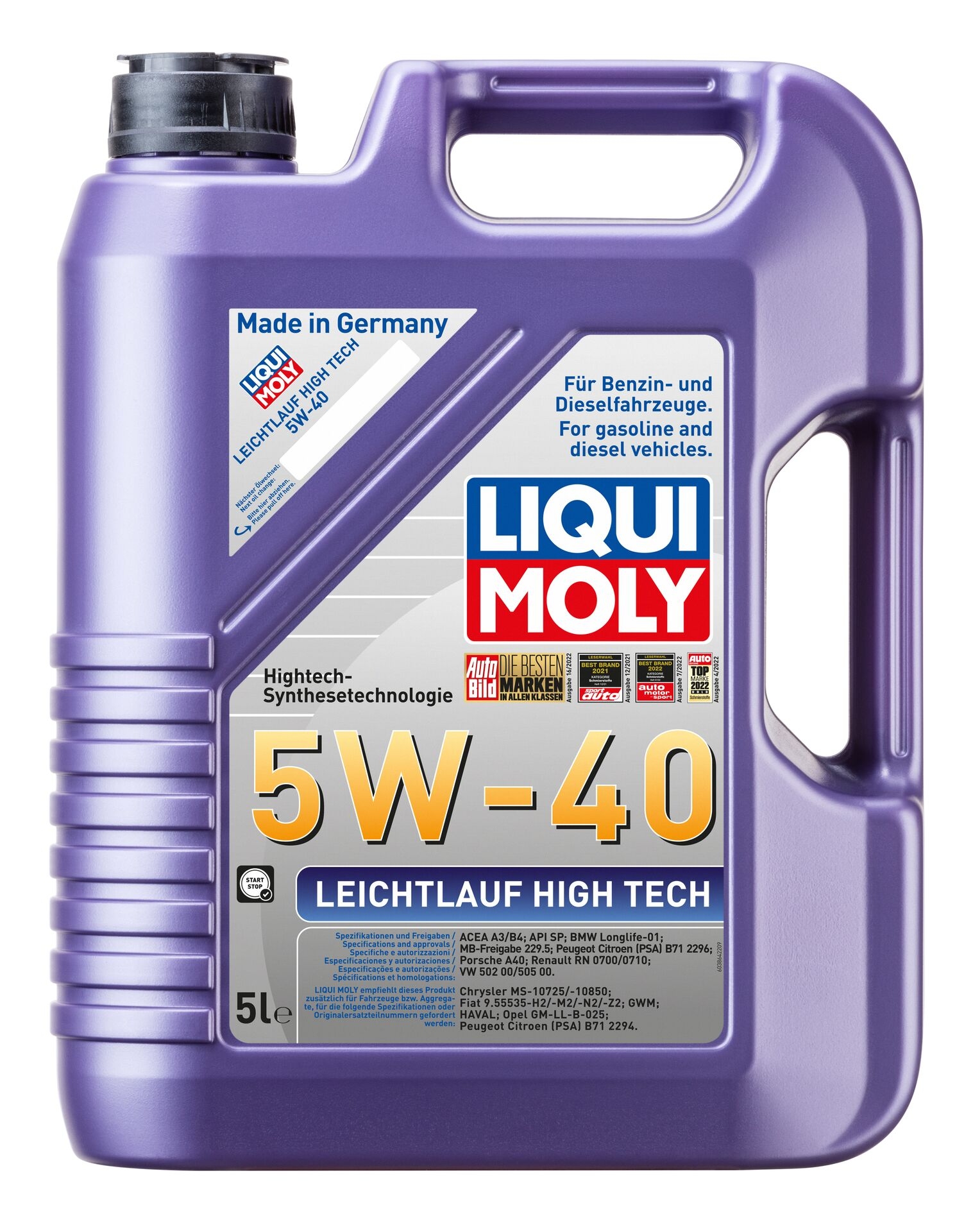 Liqui Moly 1x LM3864 5l Leichtlauf HighTech 5W-40