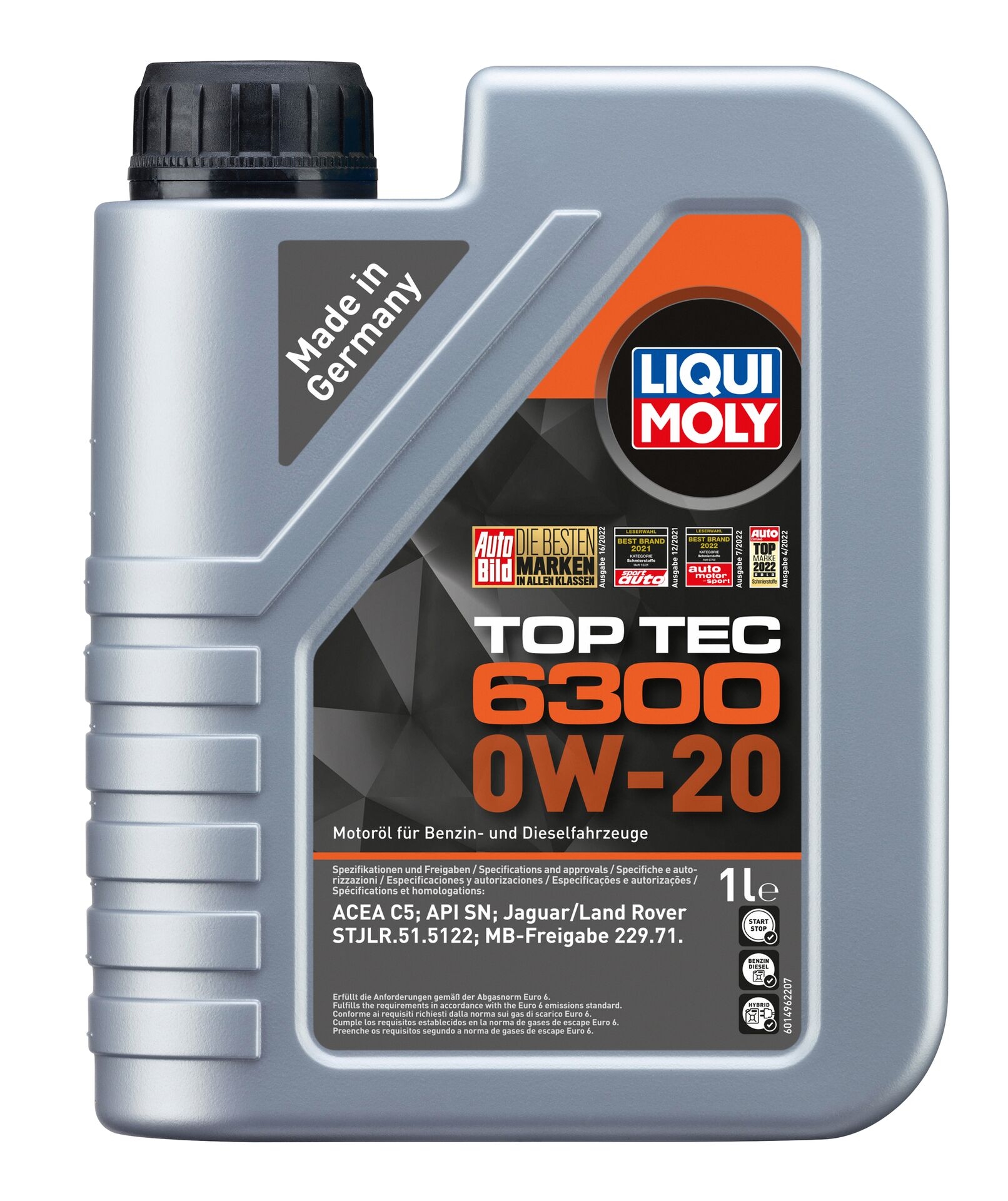 Liqui Moly 1x LM21210 Top Tec 6300 0W-20 Motoren&ouml;l