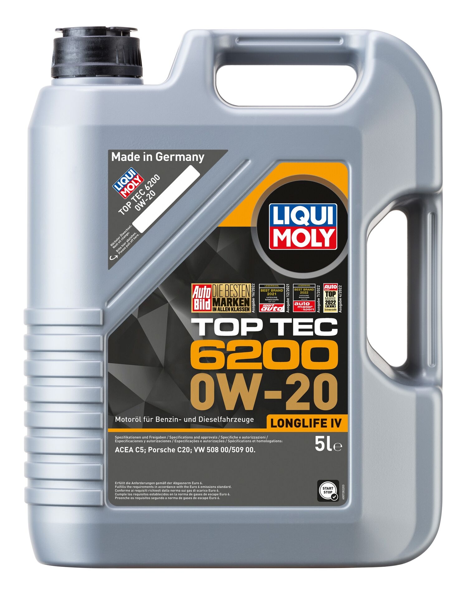 Liqui Moly 1x LM20781 5l Top Tec 6200 0W-20 Leichtlauf Motor&ouml;l