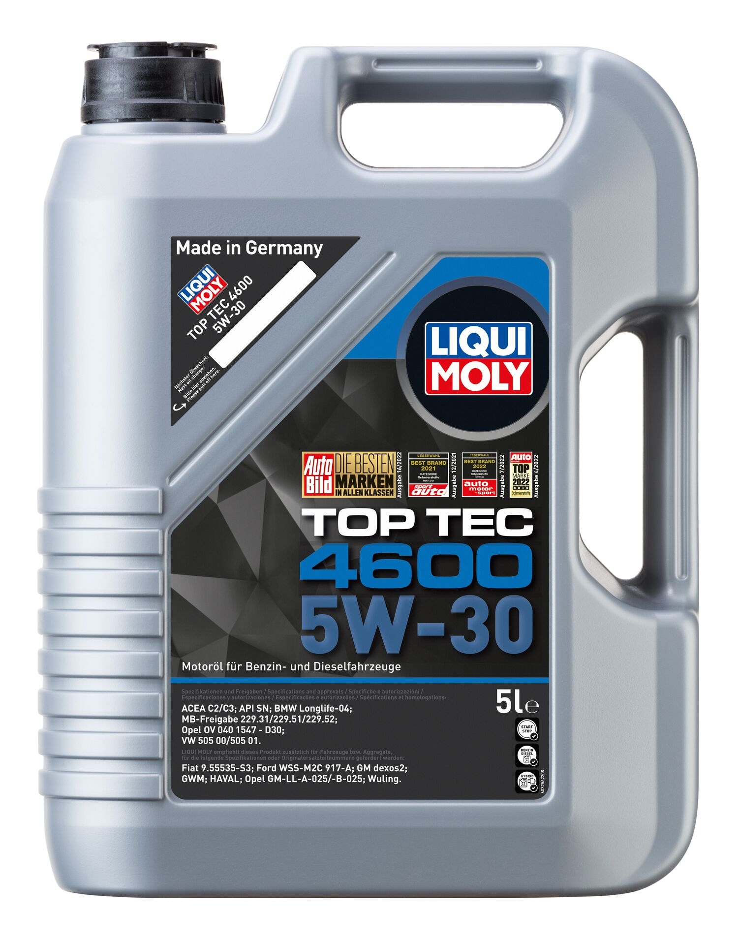 Liqui Moly 1x LM3756 5l Top Tec 4600 5W-30 Motoren&ouml;l
