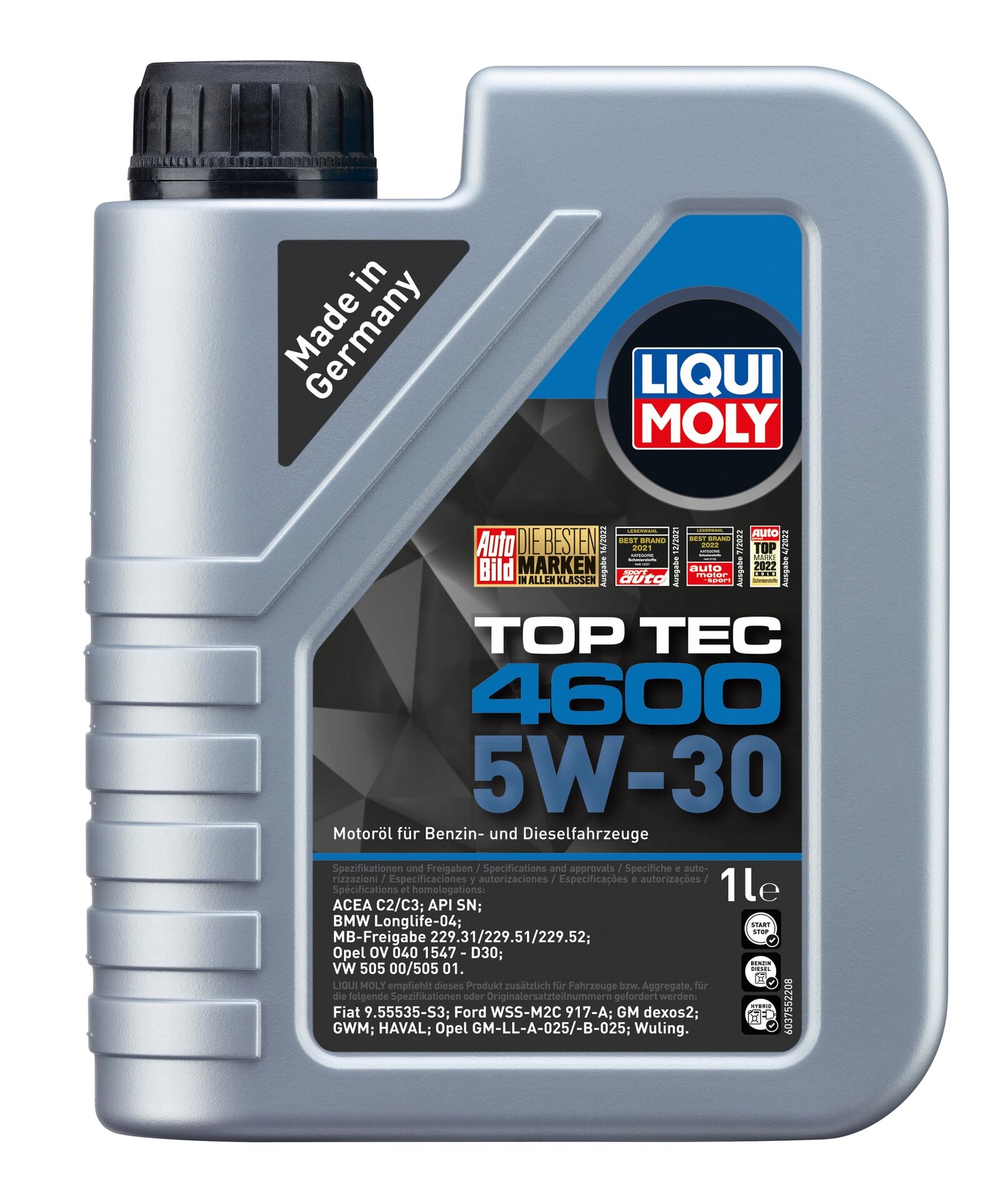 Liqui Moly 1x LM3755 1l Top Tec 4600 5W-30 Motoren&ouml;l