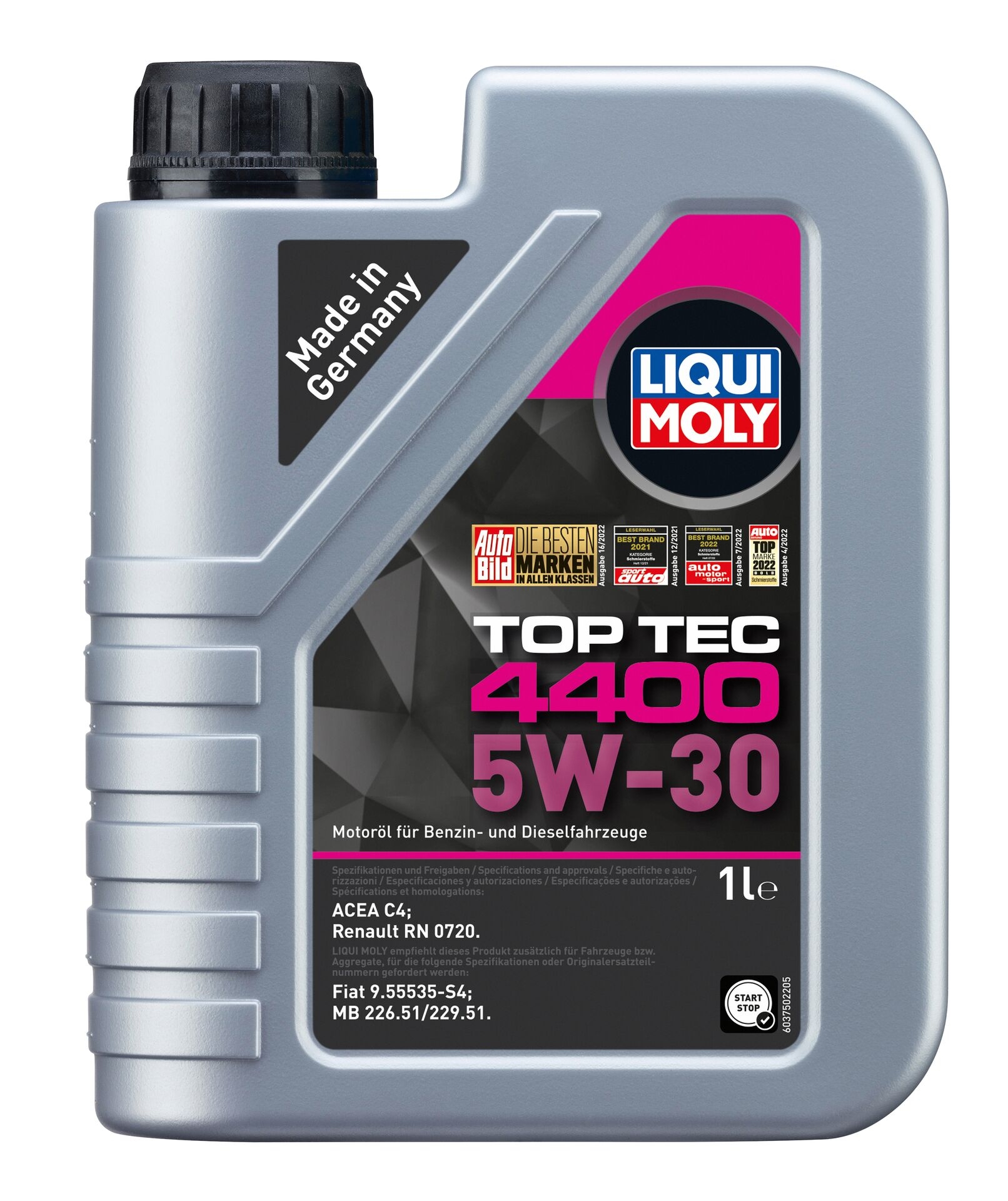 Liqui Moly 1x LM3750 1l Top Tec 4400 5W-30 Motoren&ouml;l