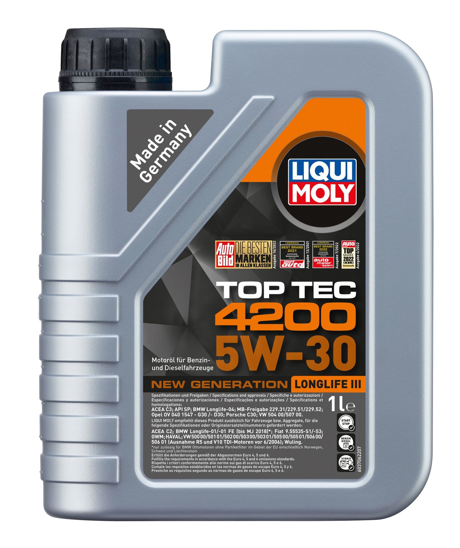 Liqui Moly 1x LM3706 1l Motoren&ouml;l Top Tec 4200 5W-30