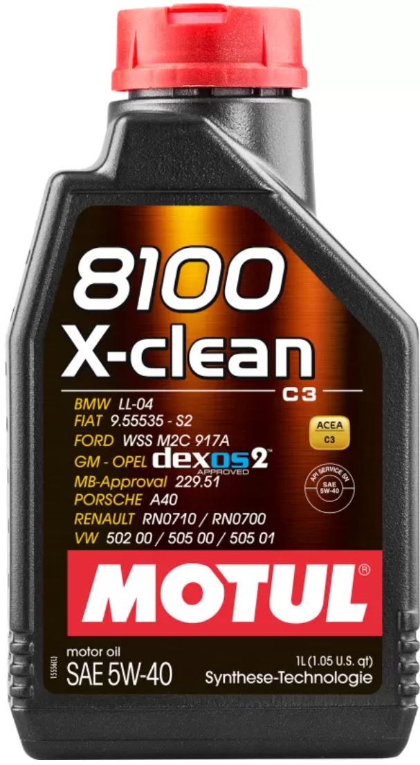 MOTUL Motor&ouml;l 109227 8100 X-CLEAN 5W40 1L