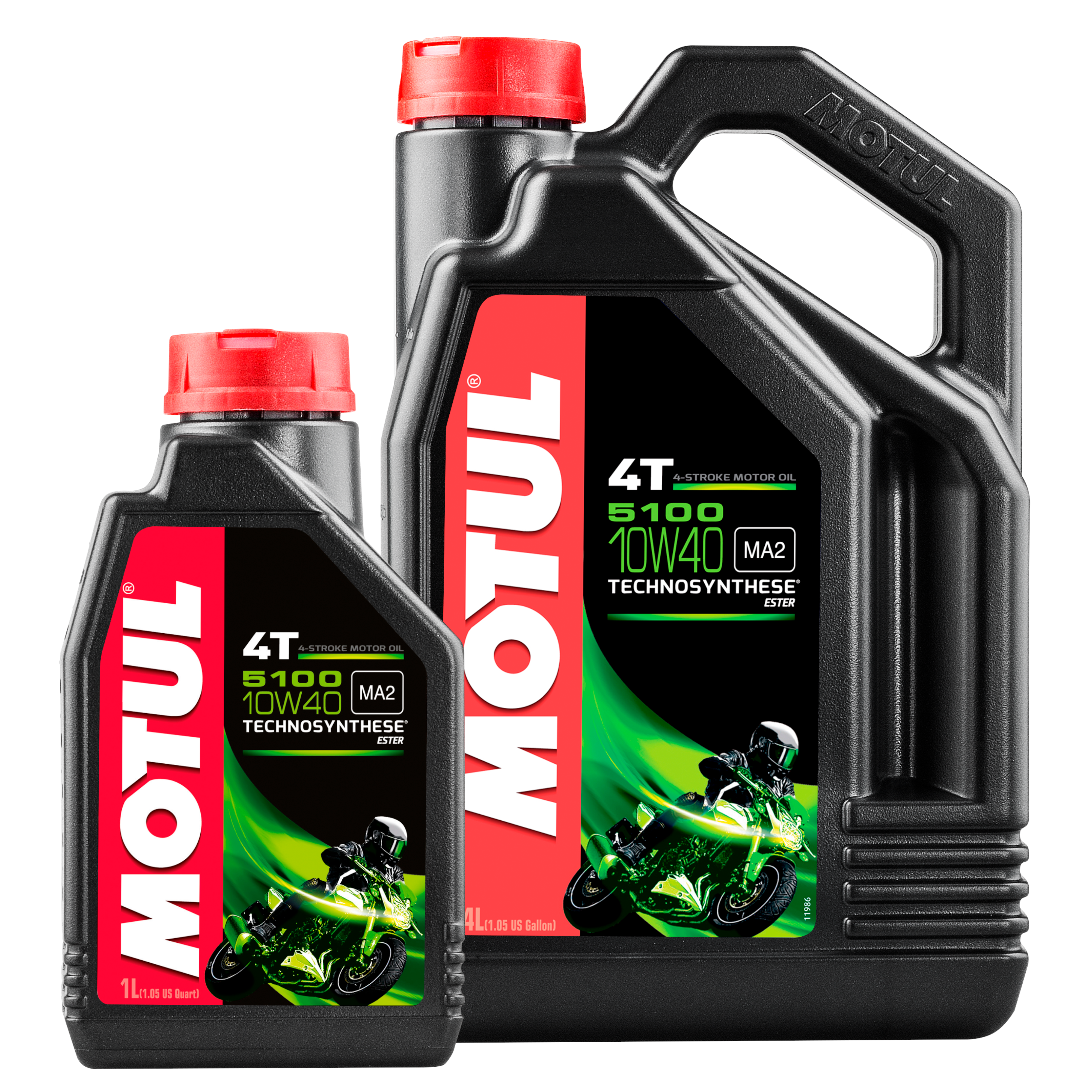 MOTUL Motorrad 5100 4T 10W-40 4-Takt Motoren&ouml;l synthetisch 4+1 Liter