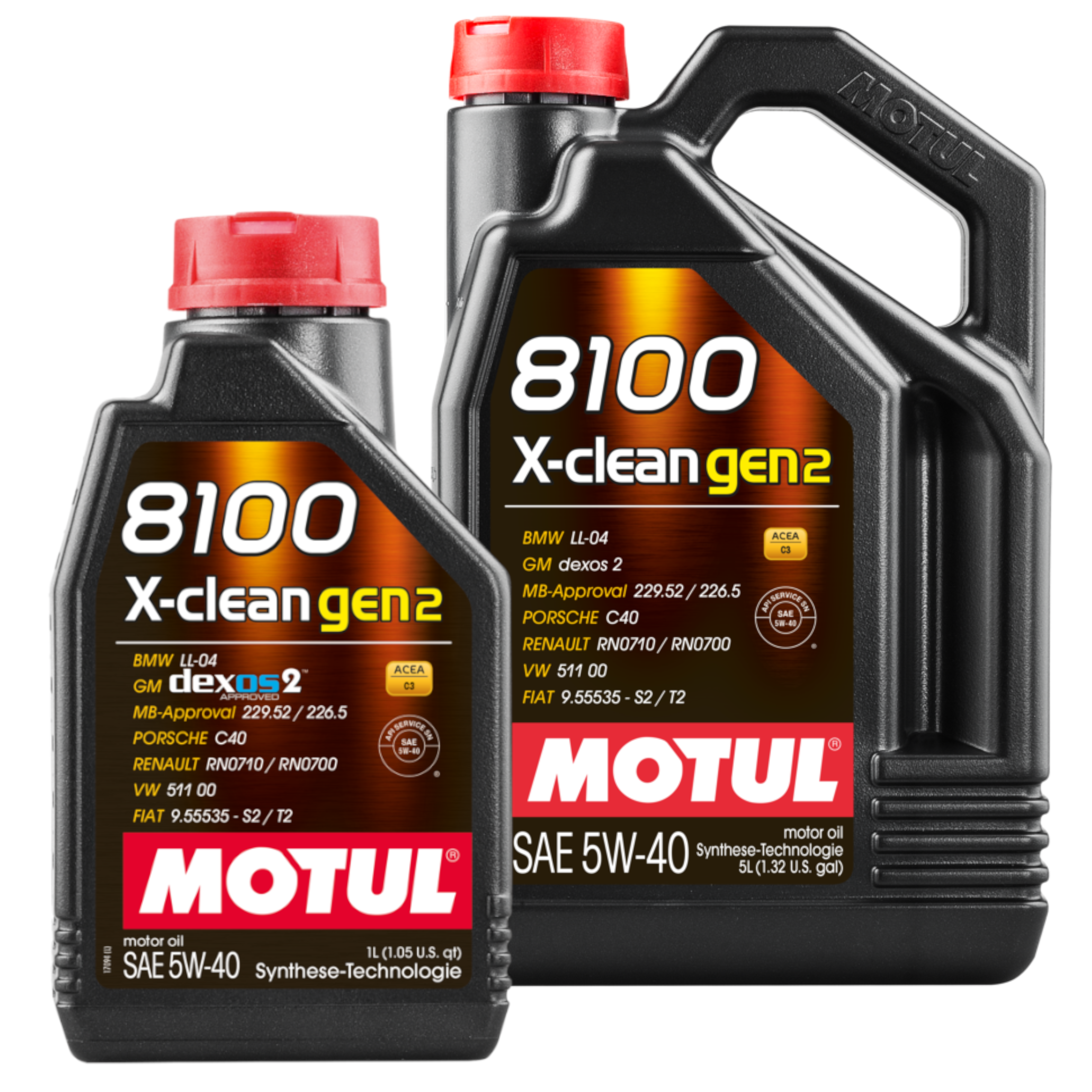 MOTUl PKW 8100 X-Clean GEN2 5W-40 Synthetisches Motor&ouml;l 5+1 Liter