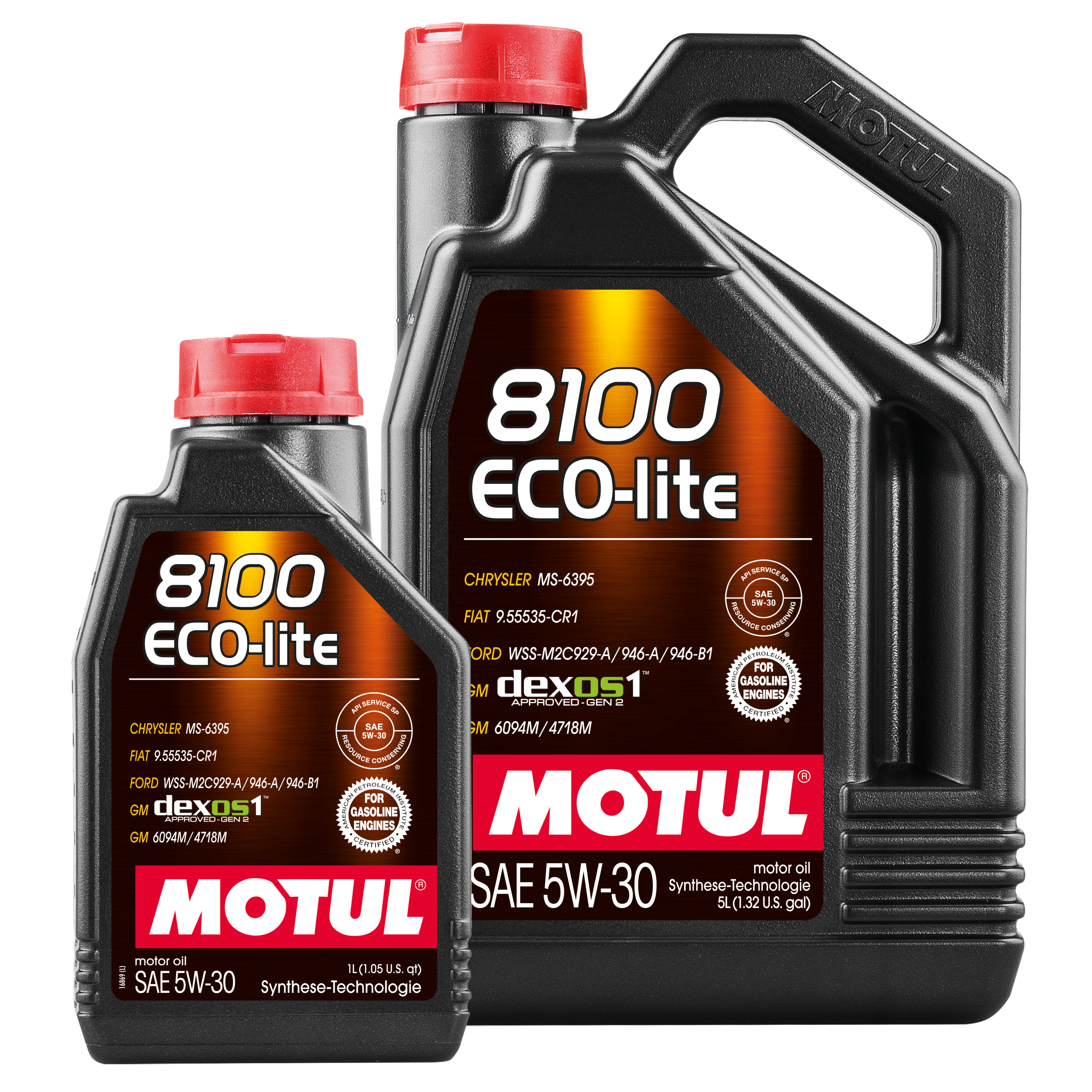 MOTUL PKW 8100 Eco-Lite 5W-30 Synthetisches Leichtlauf Motor&ouml;l 5+1 Liter