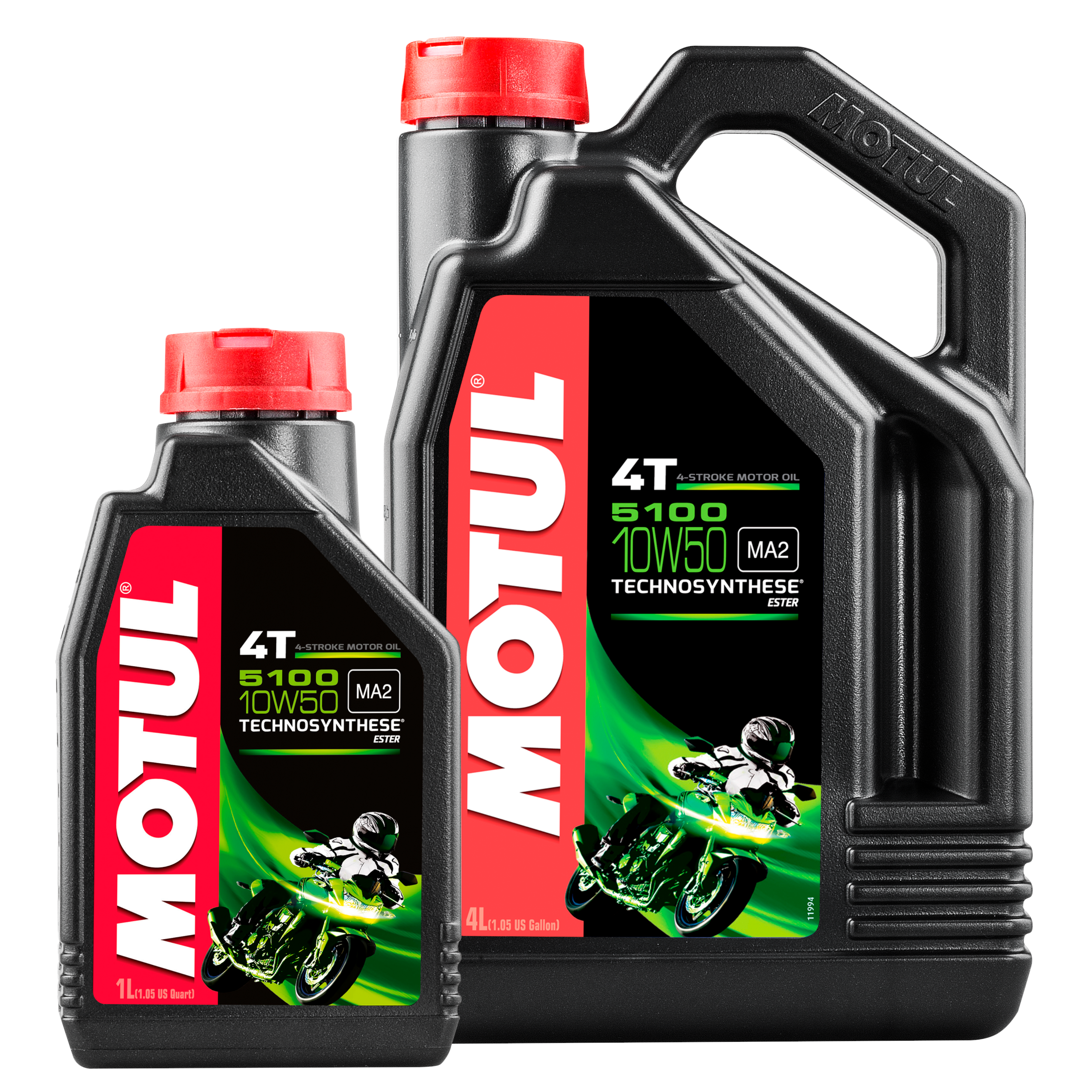 MOTUL Motorrad 5100 4T 10W-50 4-Takt Motoren&ouml;l Technosynthese 4+1 Liter