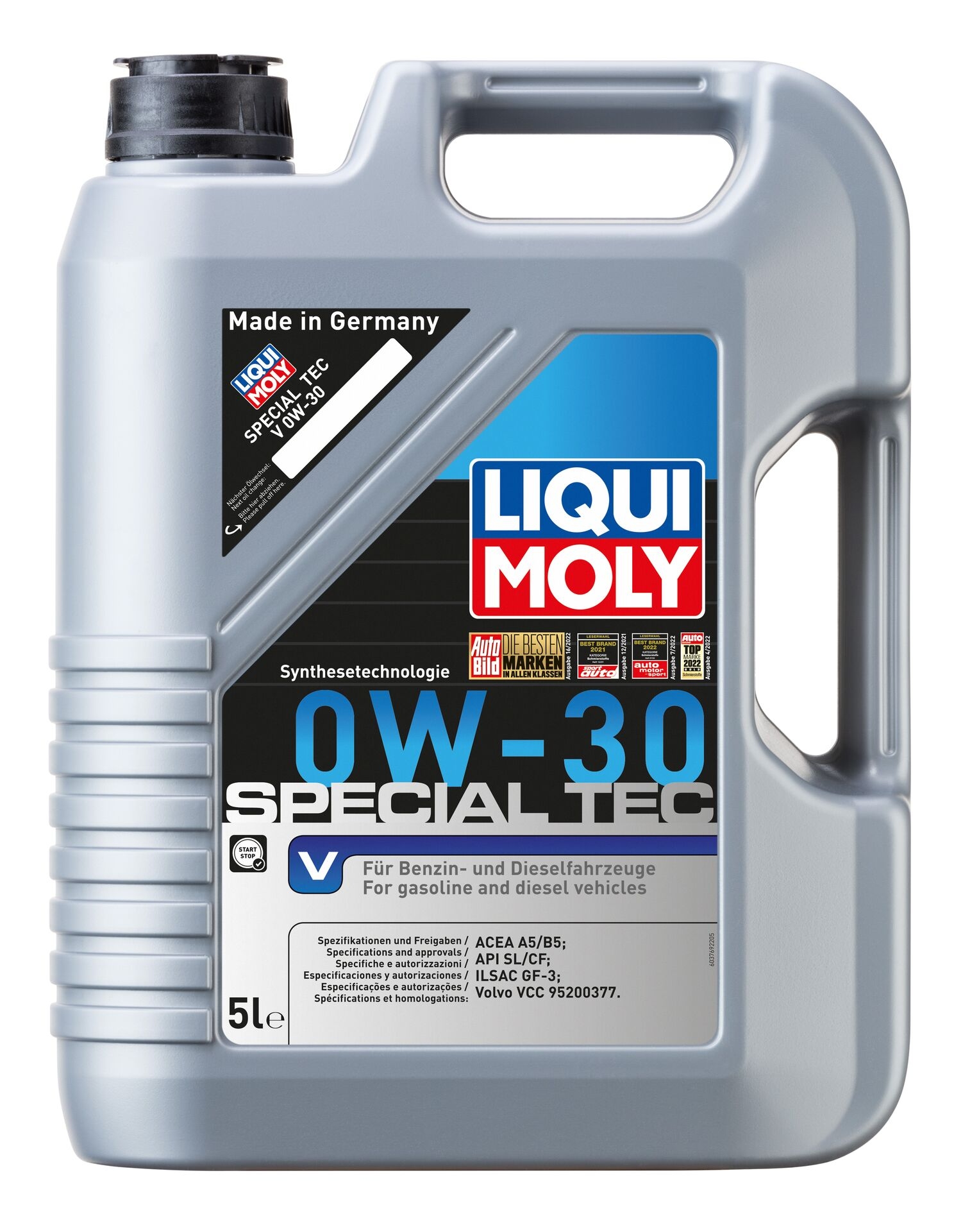 Liqui Moly 1x LM3769 5l Motoren&ouml;l Special Tec V 0W-30