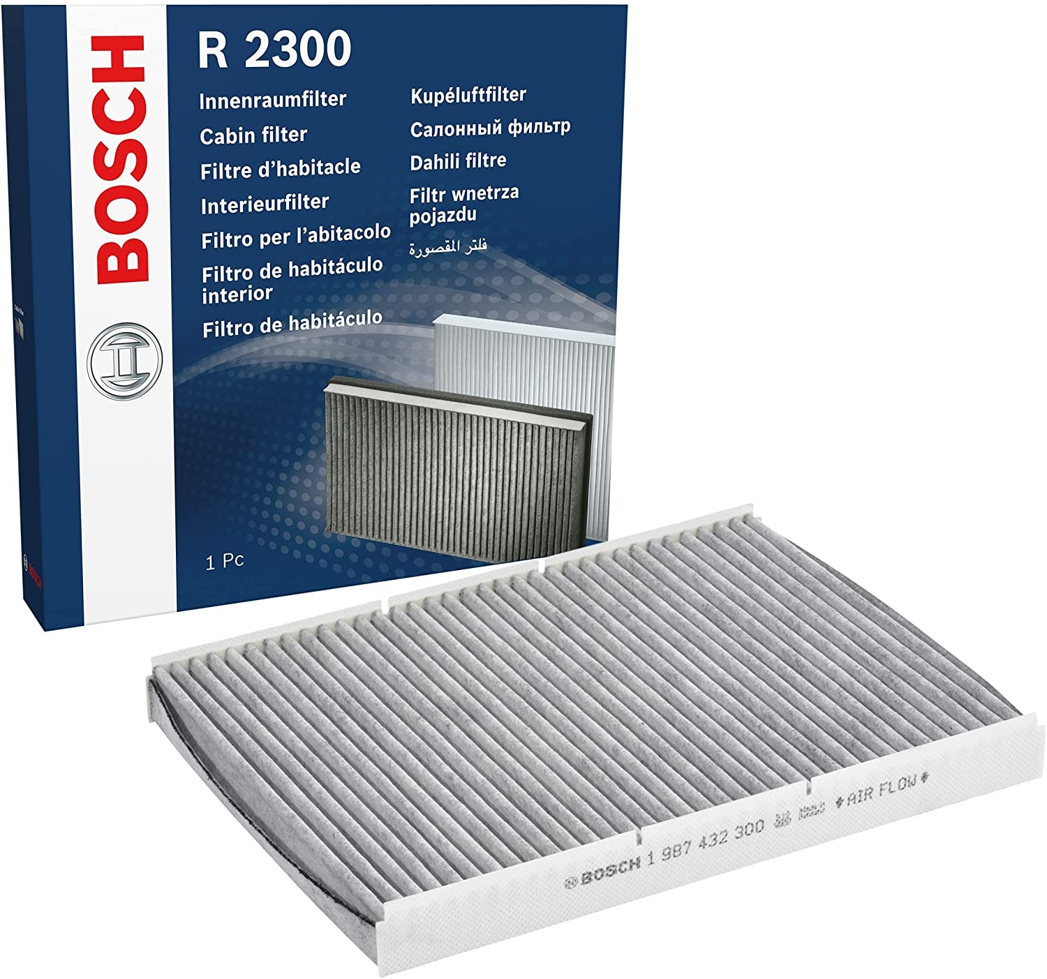 Bosch Filter Innenraumluft 1 987 432 300 f&uuml;r AUDI SEAT SKODA VW