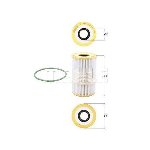 &Ouml;lfilter KNECHT OX 1185D f&uuml;r VAG