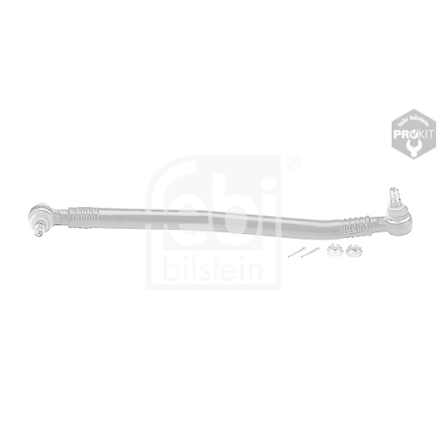 Febi Bilstein 12971 Lenkstange mit Kronenmuttern und Splinten, vom Lenkgetriebe zur 1. Vorderachse , 1 St&uuml;ck