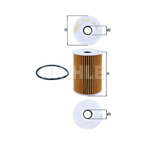 &Ouml;lfilter KNECHT OX 415D f&uuml;r GMC NISSAN OPEL RENAULT VAUXHALL RENAULT TRUCKS