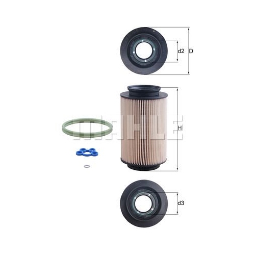 Kraftstofffilter KNECHT KX 178D f&uuml;r VAG