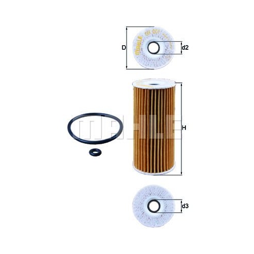 &Ouml;lfilter KNECHT OX 201D f&uuml;r MERCEDES-BENZ