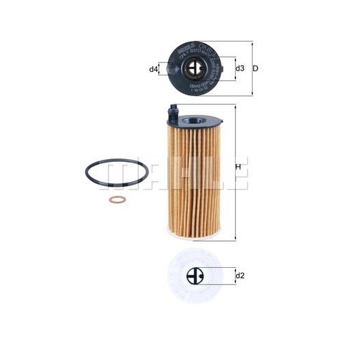 &Ouml;lfilter KNECHT OX 813/2D f&uuml;r BMW TOYOTA