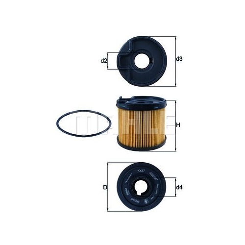 Kraftstofffilter KNECHT KX 87D f&uuml;r CITRO&Euml;N FIAT PEUGEOT SUZUKI