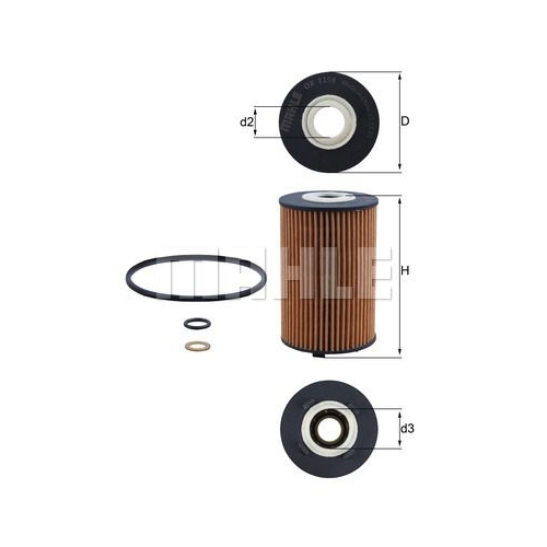&Ouml;lfilter KNECHT OX 1158D f&uuml;r SSANGYONG
