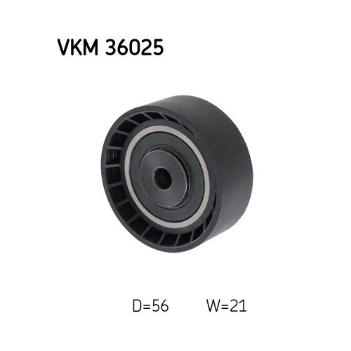 Umlenk-/F&uuml;hrungsrolle, Keilrippenriemen SKF VKM 36025 f&uuml;r NISSAN RENAULT, oben