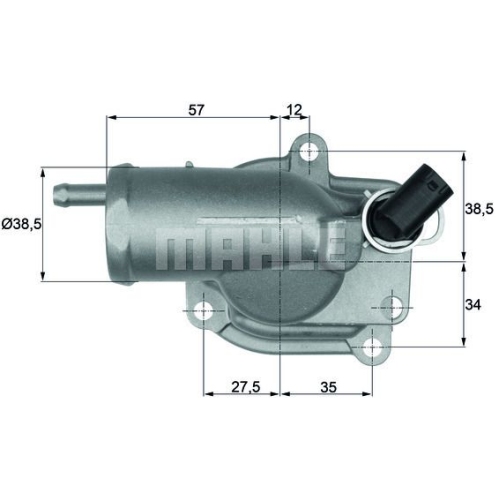 Thermostat, K&uuml;hlmittel MAHLE TH 10 87 f&uuml;r MERCEDES-BENZ
