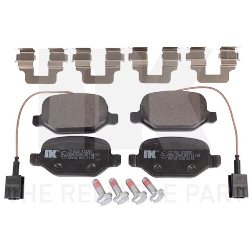 Bremsbelagsatz, Scheibenbremse NK 221030 f&uuml;r ALFA ROMEO, Hinterachse