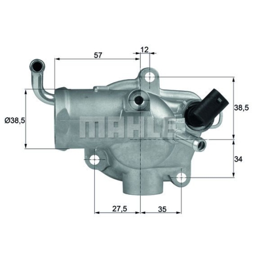 Thermostat, K&uuml;hlmittel MAHLE TH 12 87 f&uuml;r MERCEDES-BENZ