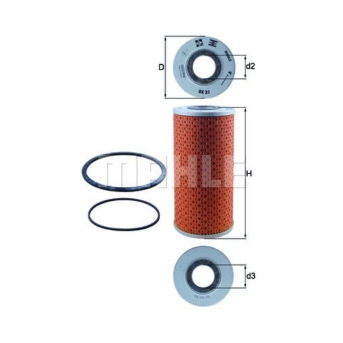 &Ouml;lfilter KNECHT OX 31D f&uuml;r FIAT FORD GMC IVECO RENAULT VOLVO O & K SAME DEUTZ