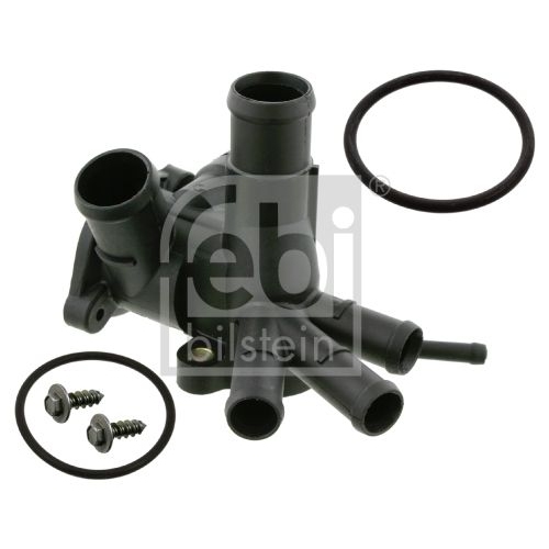 Febi Bilstein 14506 K&uuml;hlwasserflansch f&uuml;r Thermostatgeh&auml;use, mit Schraubensatz , 1 St&uuml;ck