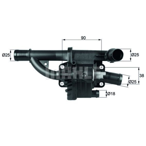 Thermostat, K&uuml;hlmittel MAHLE TH 40 83 f&uuml;r CITRO&Euml;N FIAT FORD MAZDA PEUGEOT SUZUKI