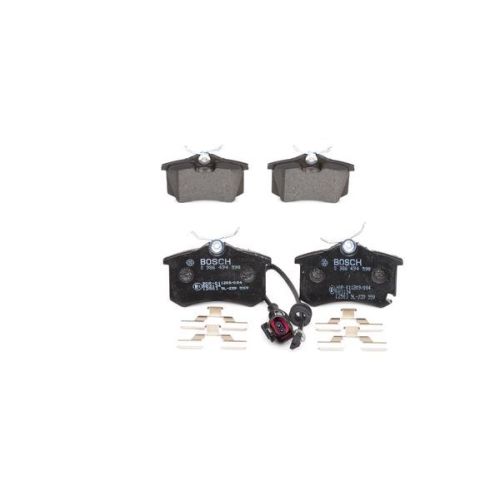 Bremsbelagsatz, Scheibenbremse BOSCH 0 986 494 598 f&uuml;r CITRO&Euml;N PEUGEOT SEAT VW
