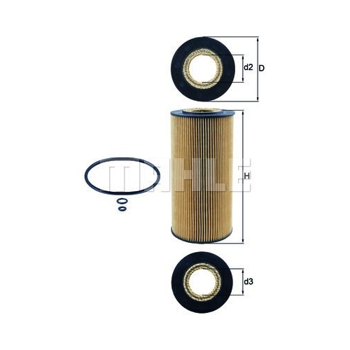 &Ouml;lfilter KNECHT OX 123/1D f&uuml;r MAN MERCEDES-BENZ SSANGYONG