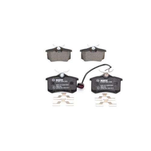 Bremsbelagsatz, Scheibenbremse BOSCH 0 986 494 599 f&uuml;r AUDI FORD SEAT SKODA VW